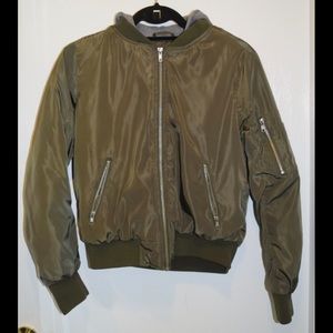 Hunter green Bomber Jacket
